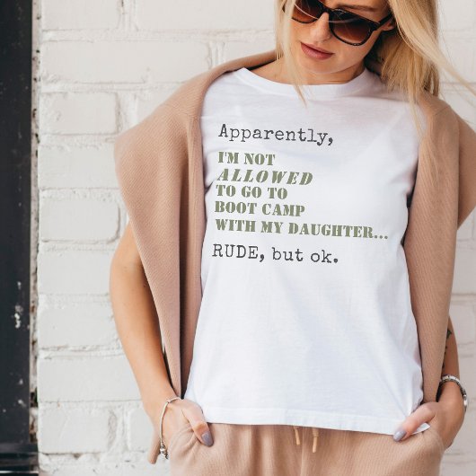 軍隊おもしろいママ起動キャンプ失礼だがOKギフト Tシャツ