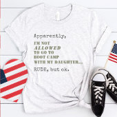 軍隊おもしろいママ起動キャンプ失礼だがOKギフト Tシャツ