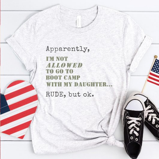 軍隊おもしろいママ起動キャンプ失礼だがOKギフト Tシャツ