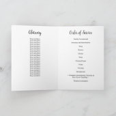 軍隊お祝いライフ米国国旗の葬儀 カード (内部)