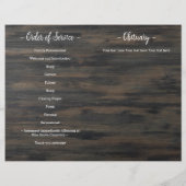 軍隊お祝い生活予算葬儀プログラム (裏面)