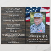 軍隊お祝い生活予算葬儀プログラム (正面)