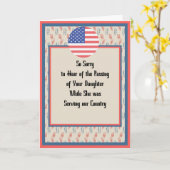 軍隊お見舞いカード カード (黄色い花)