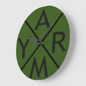 軍隊だ。 ラージ壁時計 (傾斜)