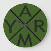 軍隊だ。 ラージ壁時計 (正面)