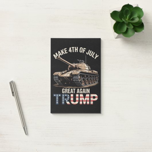 軍隊で再び偉大な独立記念日を Trump ポストイット (オフィス)