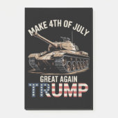 軍隊で再び偉大な独立記念日を Trump ポストイット (正面)