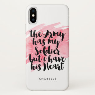 軍隊には兵士がいるが、私は彼のハート iPhone X ケース