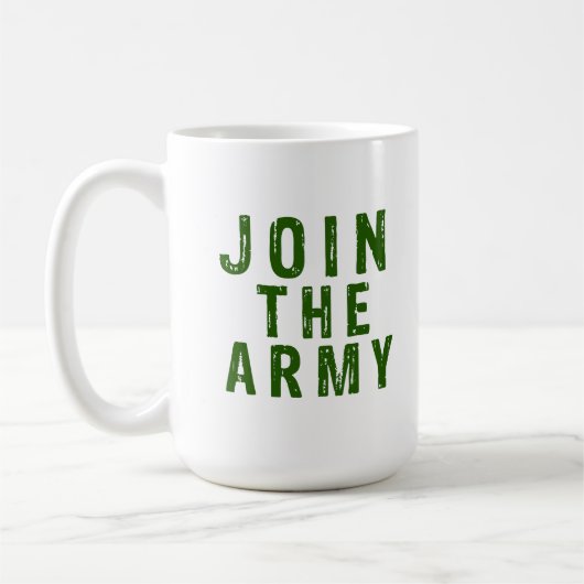 軍隊に入る コーヒーマグカップ (左)