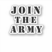 軍隊に入る シール (正面)