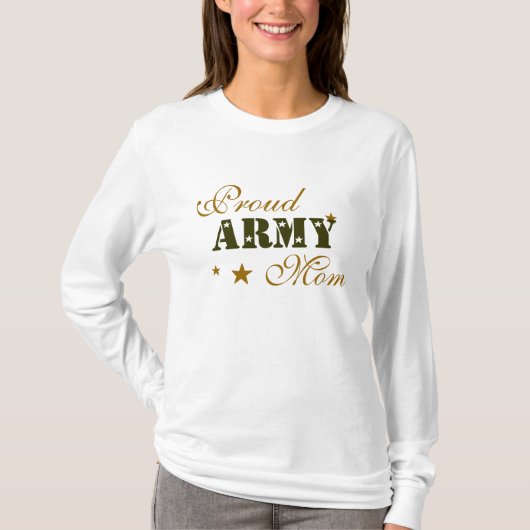 軍隊のお母さんのワイシャツ Tシャツ (正面)