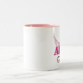 軍隊のお母さんの翼 ツートーンマグカップ (中央)