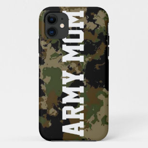 軍隊のお母さんの迷彩柄の場合 iPhone 11 ケース