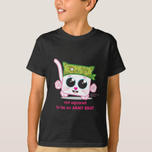 軍隊のがきがあるために平方されない Tシャツ