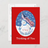 軍隊のためのクリスマスの郵便はがき シーズンポストカード (正面/裏面)