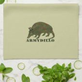 軍隊のアルマジロ項目 キッチンタオル (折り畳み)