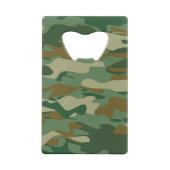 軍隊のカムフラージュ色のクレジットカードの栓抜き クレジットカード栓抜き (裏面)