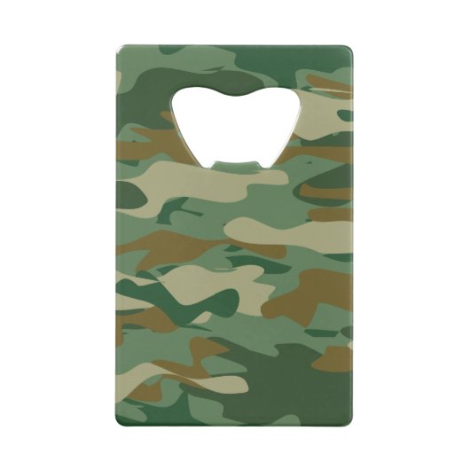 軍隊のカムフラージュ色のクレジットカードの栓抜き クレジットカード栓抜き (裏面)