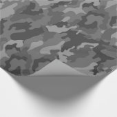 軍隊のカムフラージュ(ダークグレー色)の包装紙 ラッピングペーパー (角)