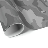 軍隊のカムフラージュ(ダークグレー色)の包装紙 ラッピングペーパー (ロールコーナー)