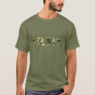 軍隊のカムフラージュ Tシャツ