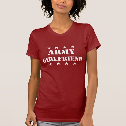 軍隊のガールフレンドのワイシャツ Tシャツ (正面)