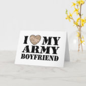 軍隊のガールフレンド カード (黄色い花)