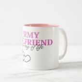 軍隊のガールフレンド、私の生き方 ツートーンマグカップ (正面右)