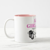 軍隊のガールフレンド、私の生き方 ツートーンマグカップ (左)