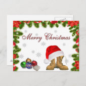 軍隊のクリスマスポストカード シーズンポストカード (正面/裏面)