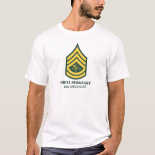 軍隊のグリルの下士官 Tシャツ