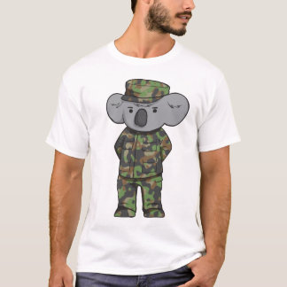 軍隊のコアラ Tシャツ