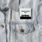 軍隊のデイシルエットのボタン 缶バッジ (インサイチュ)