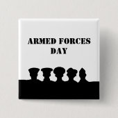 軍隊のデイシルエットのボタン 缶バッジ (正面)