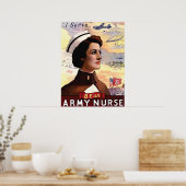 軍隊のナース、ヴィンテージ、プロパガンダ、戦争になる ポスター (キッチン)