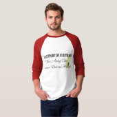 軍隊のパパの赤金曜日 Tシャツ (正面フル)