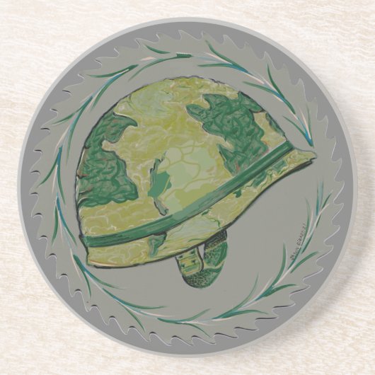 軍隊のヘルメット コースター (正面)