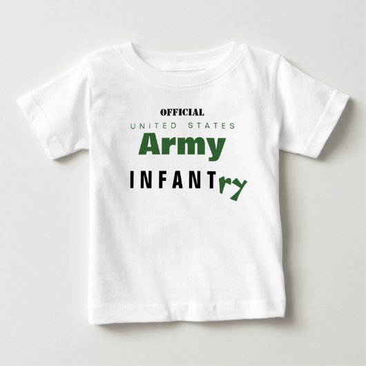 軍隊のベビー ベビーTシャツ (正面)