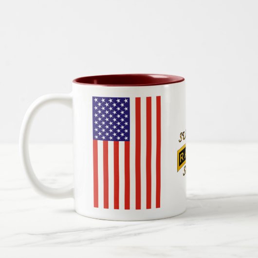 軍隊のレーンジャーの学校タブ-私達は生き延びました-ツートーンマグ ツートーンマグカップ (左)