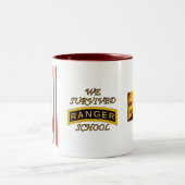 軍隊のレーンジャーの学校タブ-私達は生き延びました-ツートーンマグ ツートーンマグカップ (中央)
