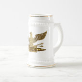 軍隊のワシの金ゴールド ビールジョッキ (正面右)