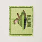 軍隊の人のパーソナライズなパズル ジグソーパズル (縦)