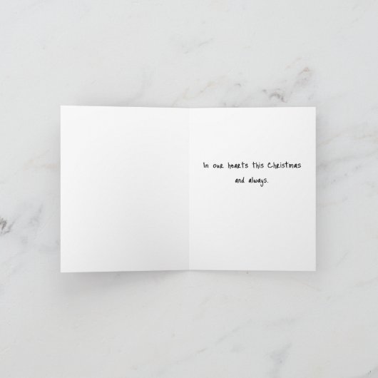 軍隊の休日あなたが思い出されているクリスマスカード シーズンカード (内部)