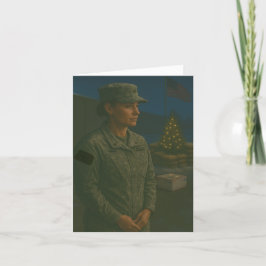 軍隊の休日あなたが思い出されているクリスマスカード シーズンカード