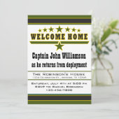 軍隊の兵士の歓迎の家の招待状 招待状 (スタンド正面)