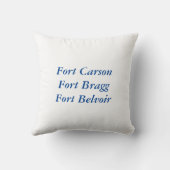 軍隊の勤務地のカスタマイズ可能な枕 クッション (裏面)