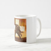 軍隊の医者のクラシックで白いマグ コーヒーマグカップ (正面右)