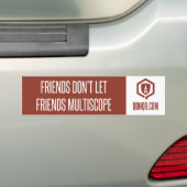 軍隊の友人Multiscope バンパーステッカー (車上)