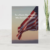 軍隊の取得ウェル勇気付けられる祈りの言葉カード カード (正面)