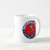 軍隊の国家警備隊のロゴの軍隊 コーヒーマグカップ (正面右)